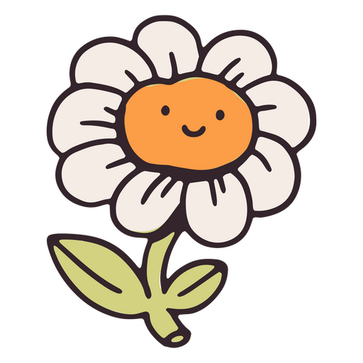 ícone bonito de flor de auto-estima Desenho PNG