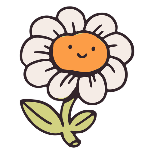 Self esteem flower cute icon
