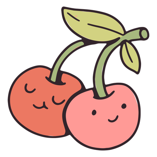 Self esteem cherry cute icon PNG Design