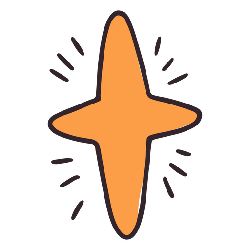 Self esteem simple star cute icon PNG Design