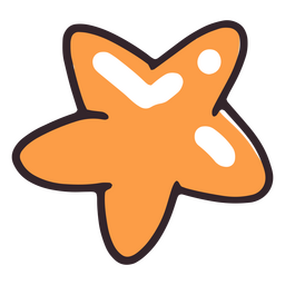 Autoestima estrella simple lindo icono Diseño PNG