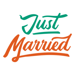 Sentimiento de cita de boda de recién casados Diseño PNG