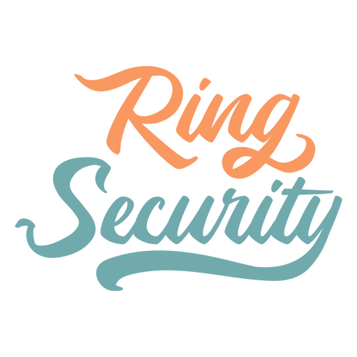 Ring security wedding quote sentiment PNG Design