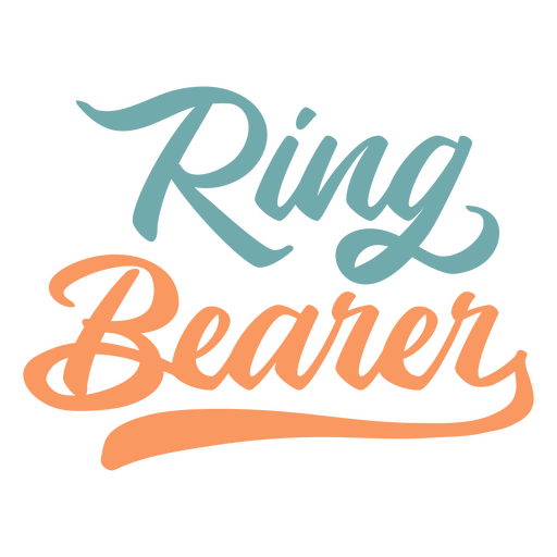 Ring-Träger-Hochzeits-Zitatgefühl PNG-Design