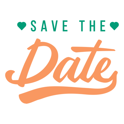 Save the date wedding quote sentiment PNG Design