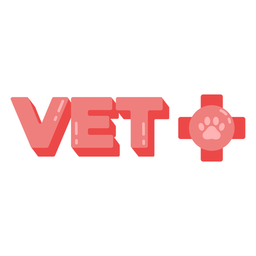 Distintivo de citação de veterinário de animais Desenho PNG