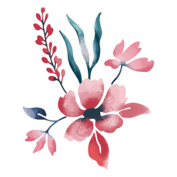 Plant flower nature watercolor  PNG Design