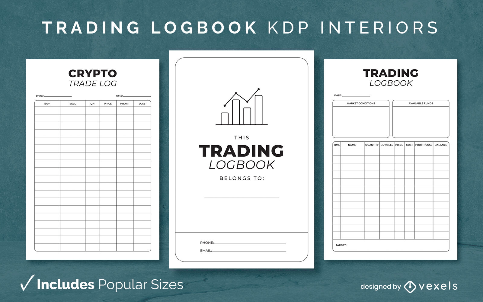 Logbook de negociação kdp design de interiores