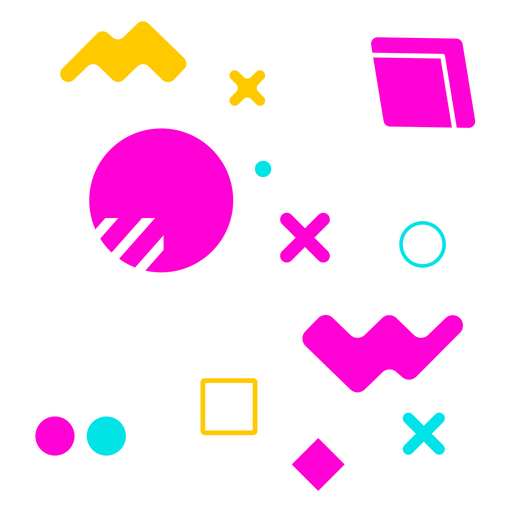 Patrón de colores formas geométricas Diseño PNG