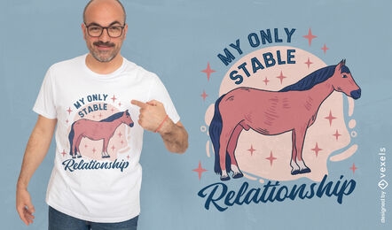 Horse farm animal funny t-shirt design