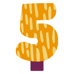 Números de aniversário apartamento cinco Desenho PNG