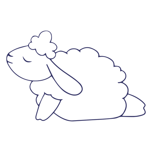 Cobra de ovelha de curso de ioga Desenho PNG