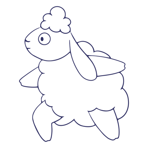 Guerreiro de ovelhas de curso de ioga Desenho PNG