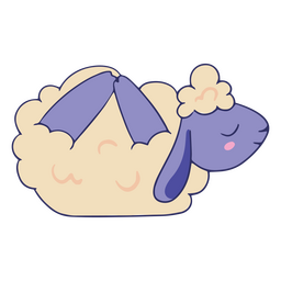 Posição de ovelha de desenho de ioga Desenho PNG