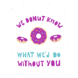 Citação de rosquinha de trabalho Desenho PNG