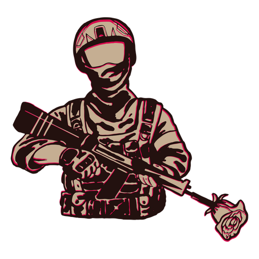 ícone de soldado cinco de maio Desenho PNG