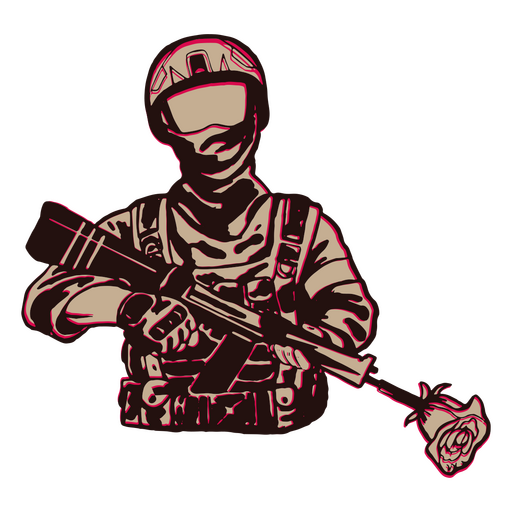 Icono de soldado cinco de mayo Diseño PNG