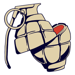 Slashed bomb icon PNG Design