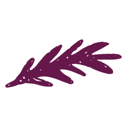 Cinco de mayo doodle leaf icon PNG Design