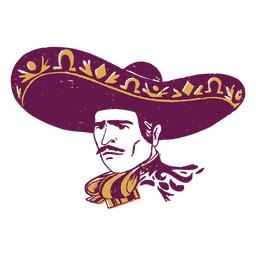 Icono de cinco de mayo mariachi Diseño PNG