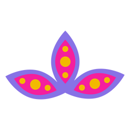 Icono de flor tríptico cinco de mayo Diseño PNG