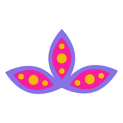 ícone de flor tríptica de cinco de maio