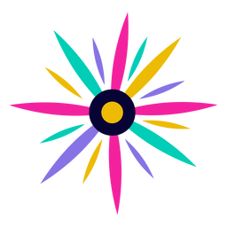 Icono plano de cinco de mayo sol Diseño PNG Transparent PNG