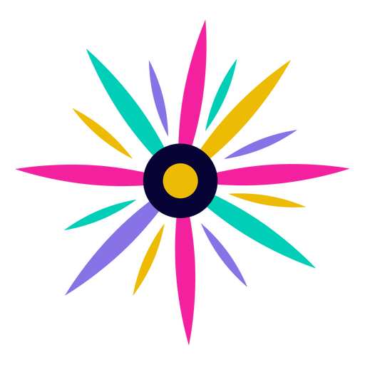 Icono plano de cinco de mayo sol Diseño PNG