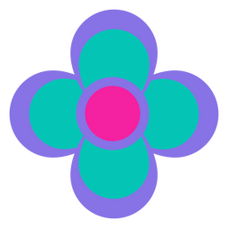 Flache Ikone der Cinco de Mayo-Friedensblume PNG-Design