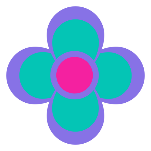 Ícone plano de flor de paz de cinco de maio Desenho PNG