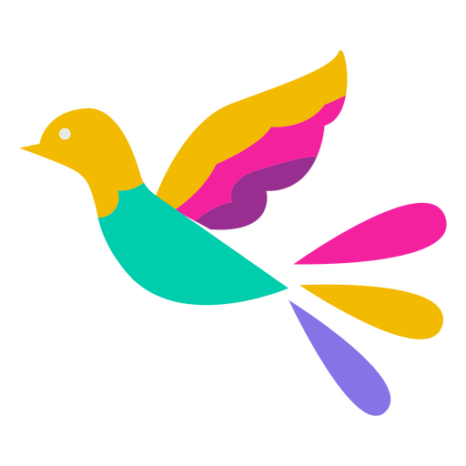 Ícone plano do pássaro da paz de cinco de maio Desenho PNG