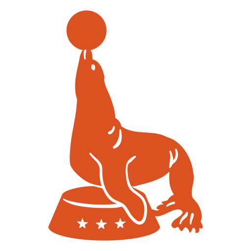 Selo de corte de circo Desenho PNG