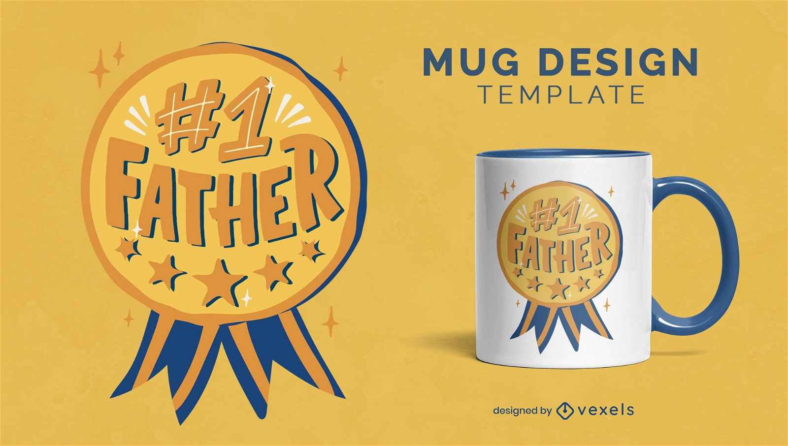 Best father medal mug design