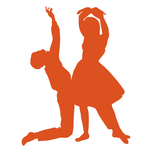 Zirkus-Silhouette-Tänzer PNG-Design