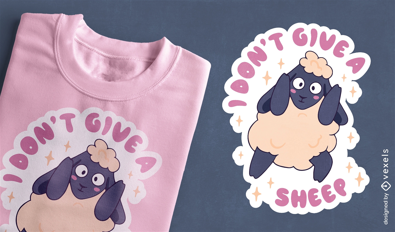 Design de camiseta engraçada de ovelhas de ioga