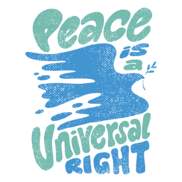 Não guerra texturizada citação paz Desenho PNG