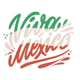 Letras de cita de Viva México Cinco de Mayo Diseño PNG