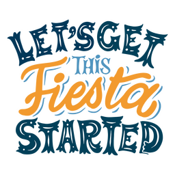 Fiesta Cinco de Mayo-Zitat-Schriftzug PNG-Design