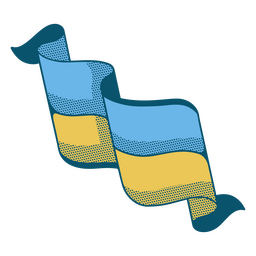 Ucrania país color trazo bandera icono Diseño PNG