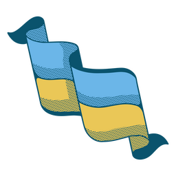 Ukraine country color stroke flag icon PNG Design Transparent PNG