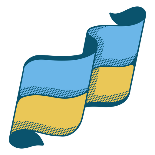 Ukraine Land Frieden Farbstrich Flaggensymbol PNG-Design