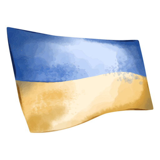 Bandera de ucrania con textura Diseño PNG