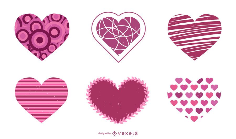 Valentines Day Heart Vector Set Valentines Day Heart Vector Set