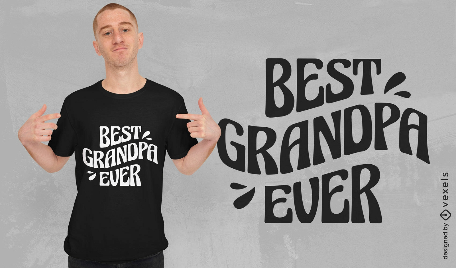 Best grandpa ever quote t-shirt design