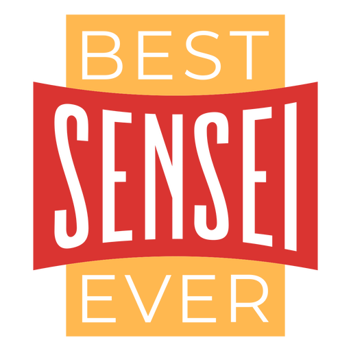 Bestes Sensei-Karate-Zitat PNG-Design