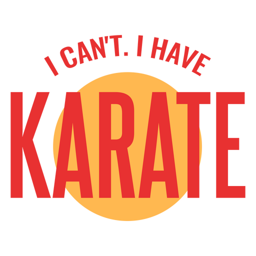 Cita de arte marcial de karate Diseño PNG