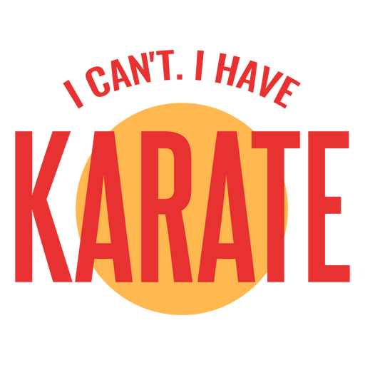 Karate martial art quote PNG Design