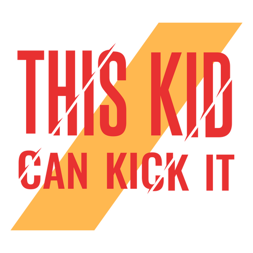 Kid Karate Kampfkunst Zitat PNG-Design