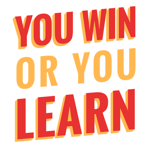 Learn karate martial art quote PNG Design