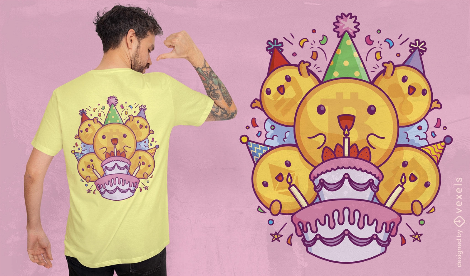 Krypto-Geburtstags-T-Shirt-Design
